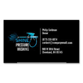 Waterdruk wassen magnetisch visitekaartje (Voorkant)