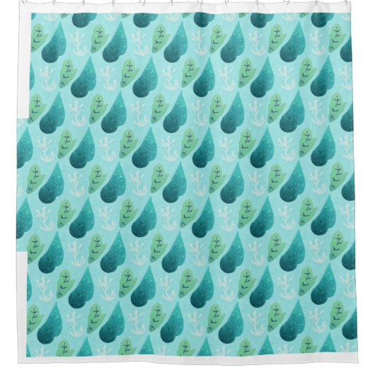 Waterdruppel douchegordijn (Voorkant)