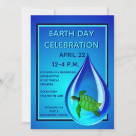 Waterdruppel en Zee Schildpad Kaart