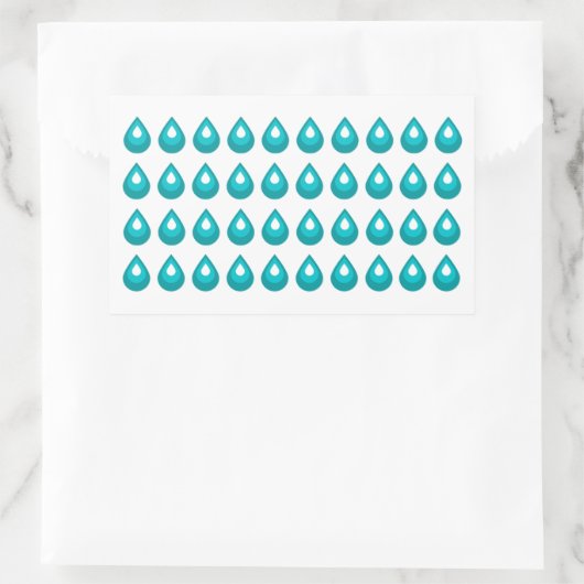 Waterdruppel Journal Sticker blad (Tas)