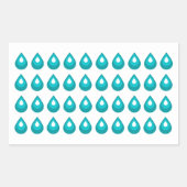 Waterdruppel Journal Sticker blad (Voorkant)