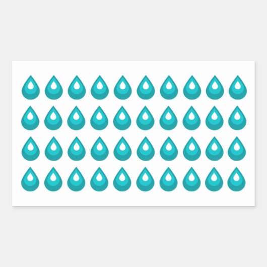 Waterdruppel Journal Sticker blad (Voorkant)