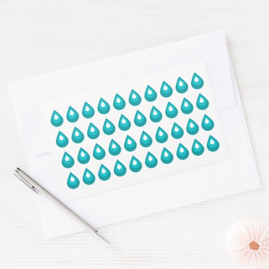 Waterdruppel Journal Sticker blad (Envelop)