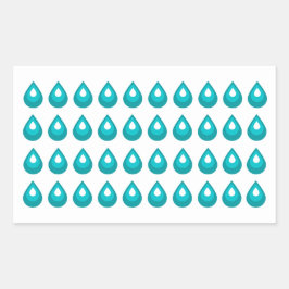 Waterdruppel Journal Sticker blad