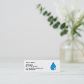 Waterdruppel Mini Visitekaartje (Staand voorkant)