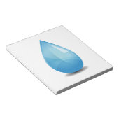 Waterdruppel Notitieblok (Schuin)