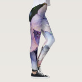 Waterdruppel op blauwe bloem leggings (Rechts)