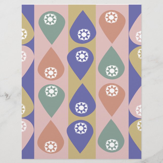 Waterdruppel Scrapbook Papier (Voorkant)