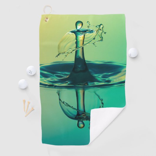 Waterdruppel spatten in water Handdoeken (Insitu)