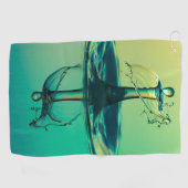 Waterdruppel spatten in water Handdoeken (Horizontaal)