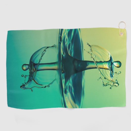 Waterdruppel spatten in water Handdoeken (Horizontaal)