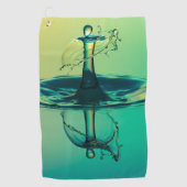 Waterdruppel spatten in water Handdoeken (Voorkant)