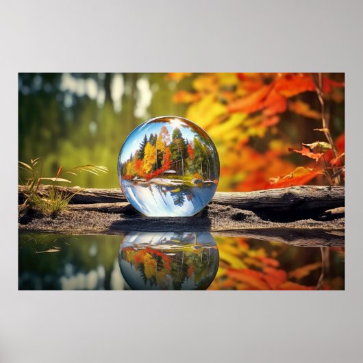 Waterdruppel Tranquil Vredige Natuur Poster (Voorkant)