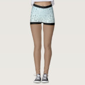 Waterdruppelaar korte blauwe leggings in het beenw (Voorkant)