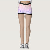 Waterdruppelaar korte roze paarse leggings (Voorkant)