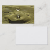 waterdruppelaar visitekaartje (Voorkant / Achterkant)