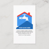 Waterdruppelblauw-golflengte Visitekaartje (Achterkant)