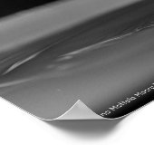 Waterdruppelbotsing in zwart-wit poster (Hoek)