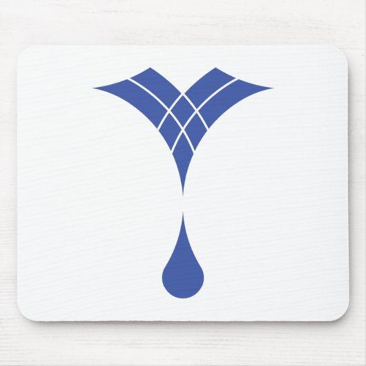waterdruppellogo op muismat (Voorkant)