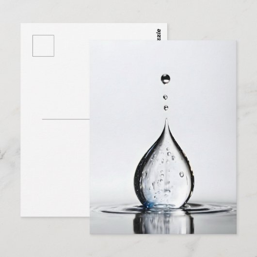 Waterdruppelmacro Briefkaart (Voorkant / Achterkant)