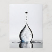Waterdruppelmacro Briefkaart (Voorkant)
