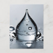 Waterdruppelmacro Briefkaart (Voorkant)