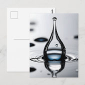 Waterdruppelmacro Briefkaart (Voorkant / Achterkant)