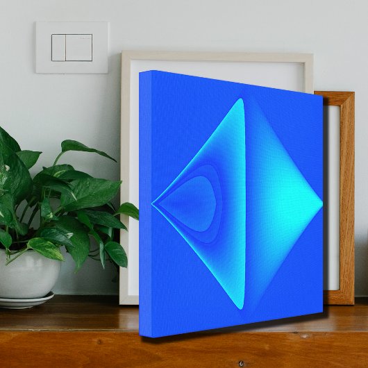 Waterdruppelonttrekking Canvas Afdruk