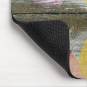 Waterdruppelpatroon op hout muismat (Hoek)