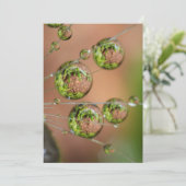 Waterdruppelreflectie Bedankkaart (Staand voorkant)