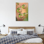 Waterdruppelreflectie Canvas Afdruk (Insitu (Slaapkamer))