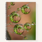 Waterdruppelreflectie Notitieboek (Voorkant)