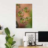 Waterdruppelreflectie Poster (Thuiskantoor)