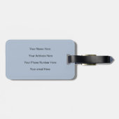 Waterdruppels Abstract Monogram Initialen Grijs Aa Bagagelabel (Achterkant horizontaal)