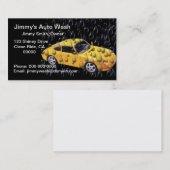 Waterdruppels Auto was Visitekaartjes (Voorkant / Achterkant)