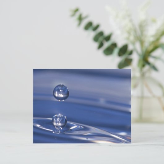 Waterdruppels Briefkaart (Staand voorkant)