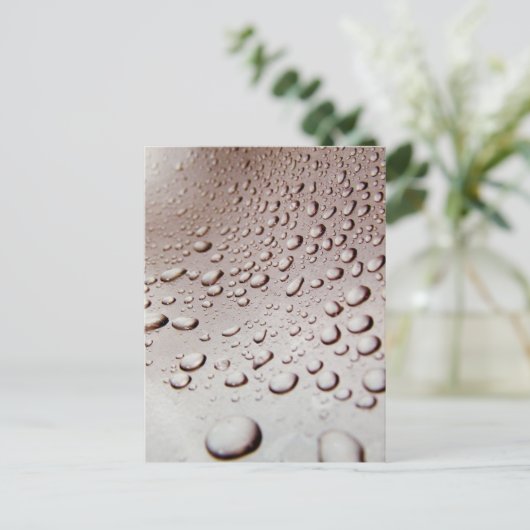 Waterdruppels Briefkaart (Staand voorkant)