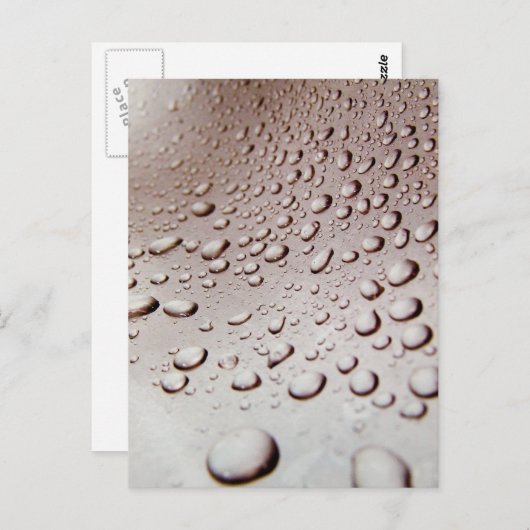 Waterdruppels Briefkaart (Voorkant / Achterkant)