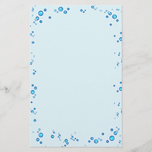 Waterdruppels Briefpapier (Voorkant)