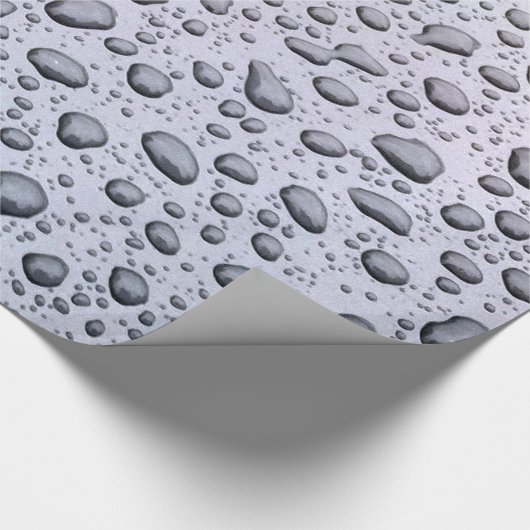 Waterdruppels Cadeaupapier (Hoek)