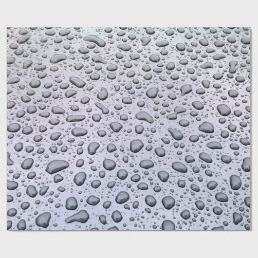 Waterdruppels Cadeaupapier (Vlak)