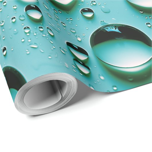 Waterdruppels Cadeaupapier (Rol Hoek)