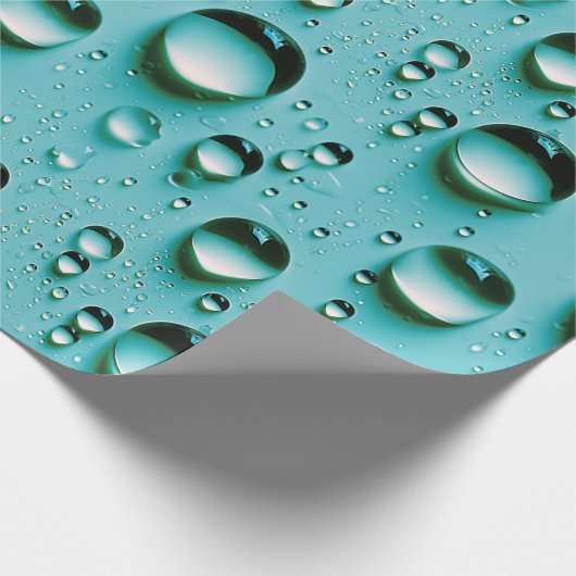 Waterdruppels Cadeaupapier (Hoek)