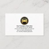 Waterdruppels Car Wash Signage Visitekaartje (Achterkant)