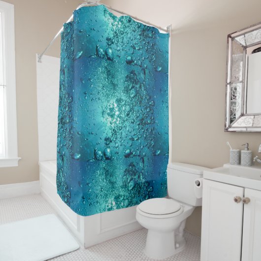 Waterdruppels douchegordijn (In situ)