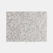 Waterdruppels Fleece Deken (Voorkant (Horizontaal))
