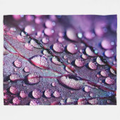 Waterdruppels Fleece Deken (Voorkant (Horizontaal))