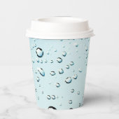 Waterdruppels Foto van elke tekst Papieren Bekers (Achterkant)