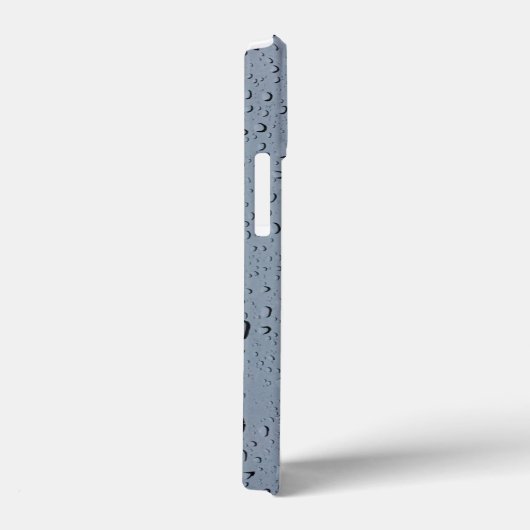 Waterdruppels Fotogrammen Initiaal Aangepaste naam Case-Mate iPhone Case (Achterkant / Rechts)