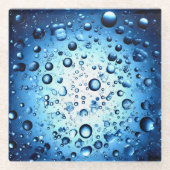 waterdruppels glazen onderzetter (Voorkant)